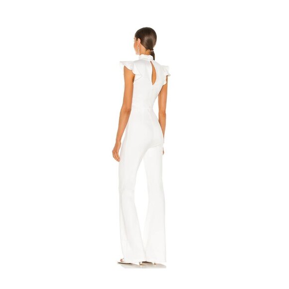 Amanda Uprichard | Davina Jumpsuit in Optic White Size S - Picture 2 of 7